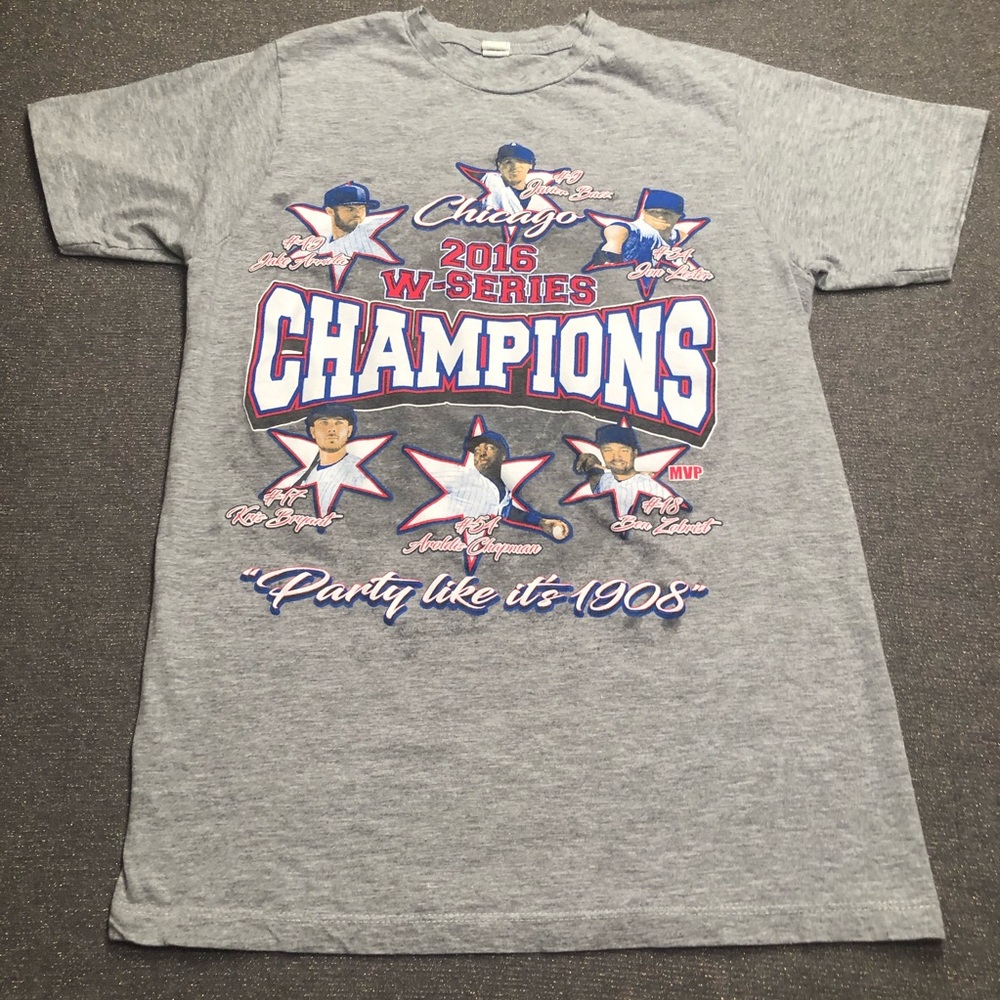 *EUC* Chicago Cubs 2016 W-Series Champ T-shirt